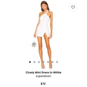 White Sequin Superdown Dress by Revolve